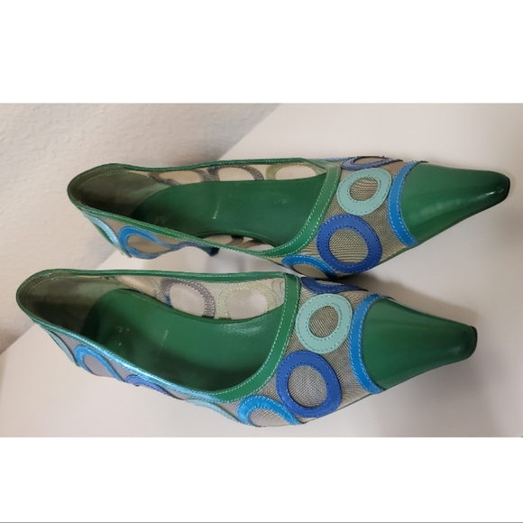 Vintage Prada Mesh Pointed Kitten Heels - Picture 2 of 8